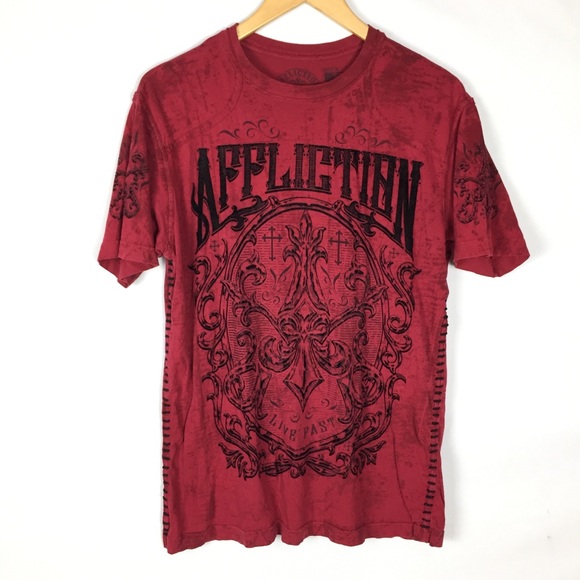 Affliction Other - Affliction men’s graphic velvet tee shirt